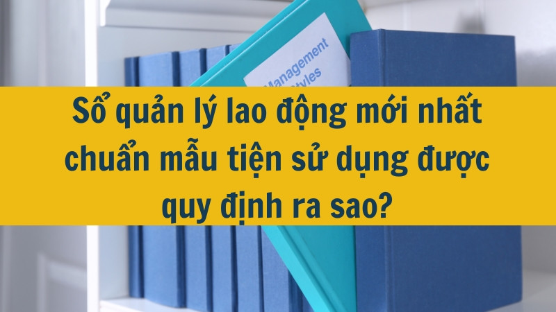 Sổ quản lý lao động mới nhất 2025 chuẩn mẫu tiện sử dụng được quy định ra sao?