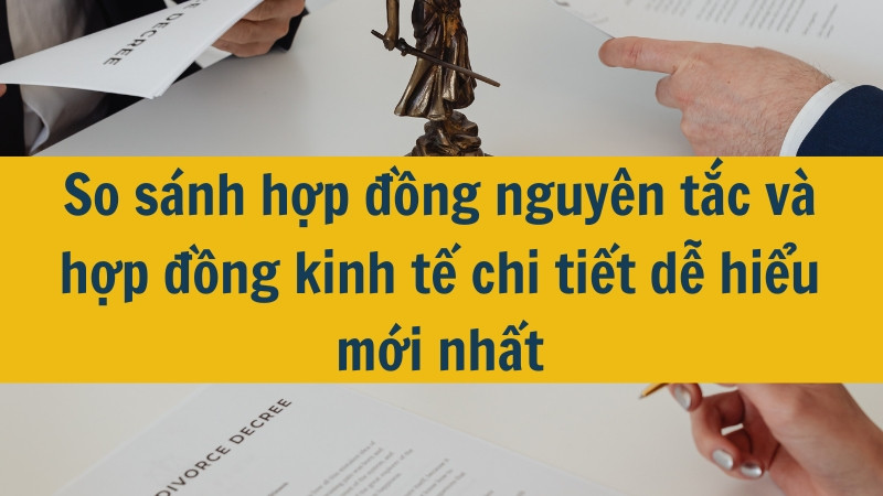 So sánh hợp đồng nguyên tắc và hợp đồng kinh tế chi tiết dễ hiểu mới nhất 2025