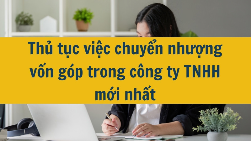 Thủ tục việc chuyển nhượng vốn góp trong công ty TNHH mới nhất 2025