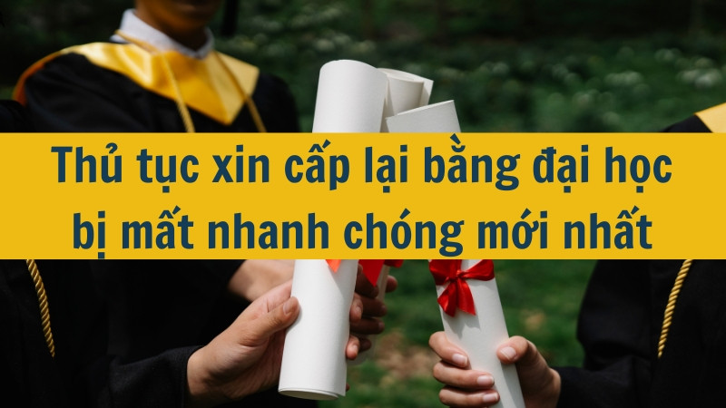 Thủ tục xin cấp lại bằng đại học bị mất nhanh chóng mới nhất 2025