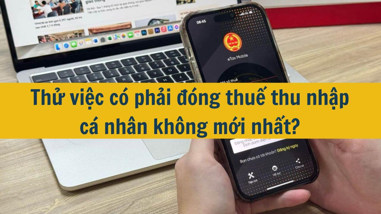 Thử việc có phải đóng thuế thu nhập cá nhân không mới nhất 2025?