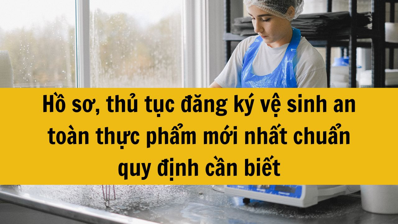 Hồ sơ, thủ tục đăng ký vệ sinh an toàn thực phẩm mới nhất 2025 chuẩn quy định cần biết