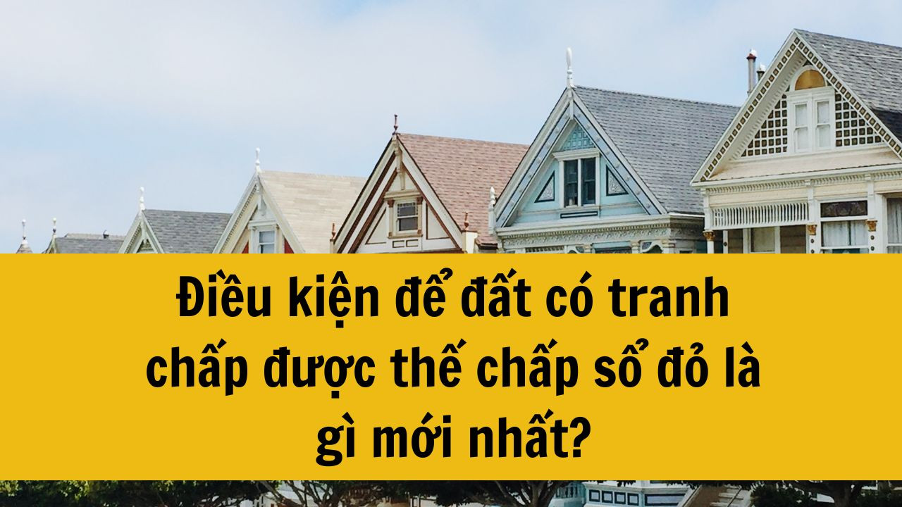Điều kiện để đất có tranh chấp được thế chấp sổ đỏ là gì mới nhất năm 2025?