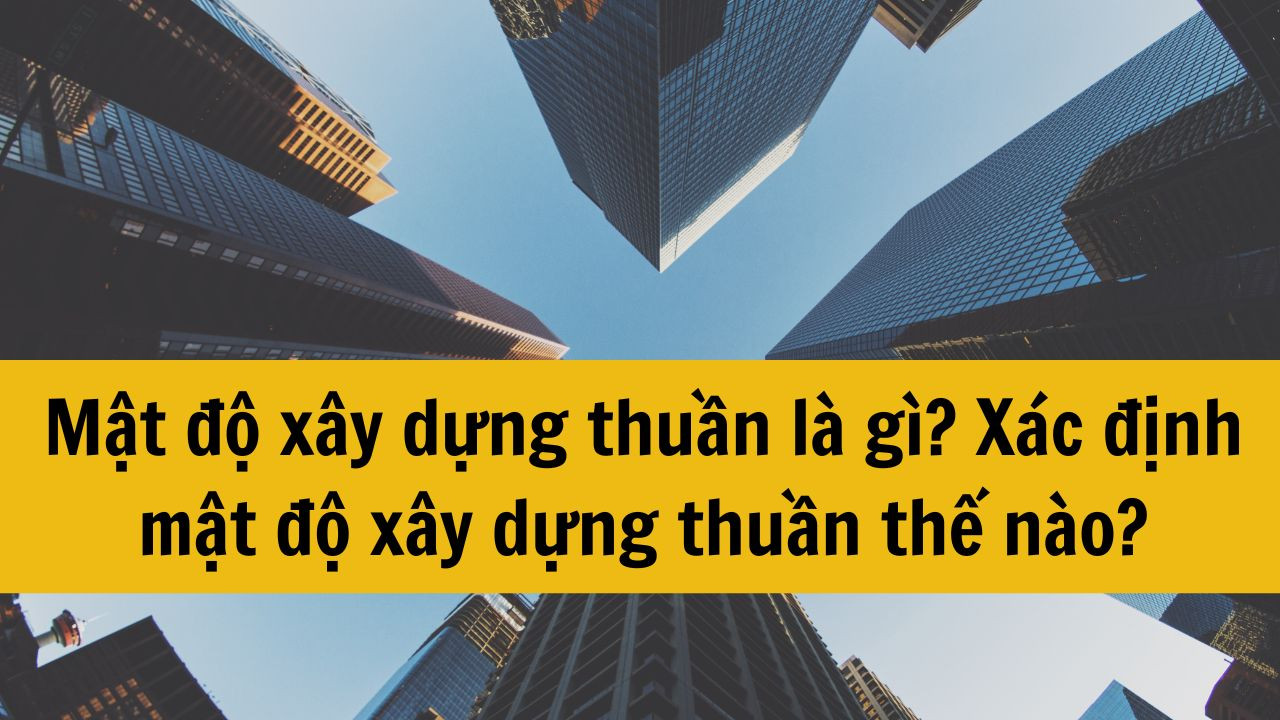 Mật độ xây dựng thuần là gì? Xác định mật độ xây dựng thuần thế nào?