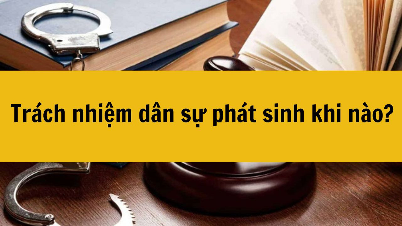 Trách nhiệm dân sự phát sinh khi nào?
