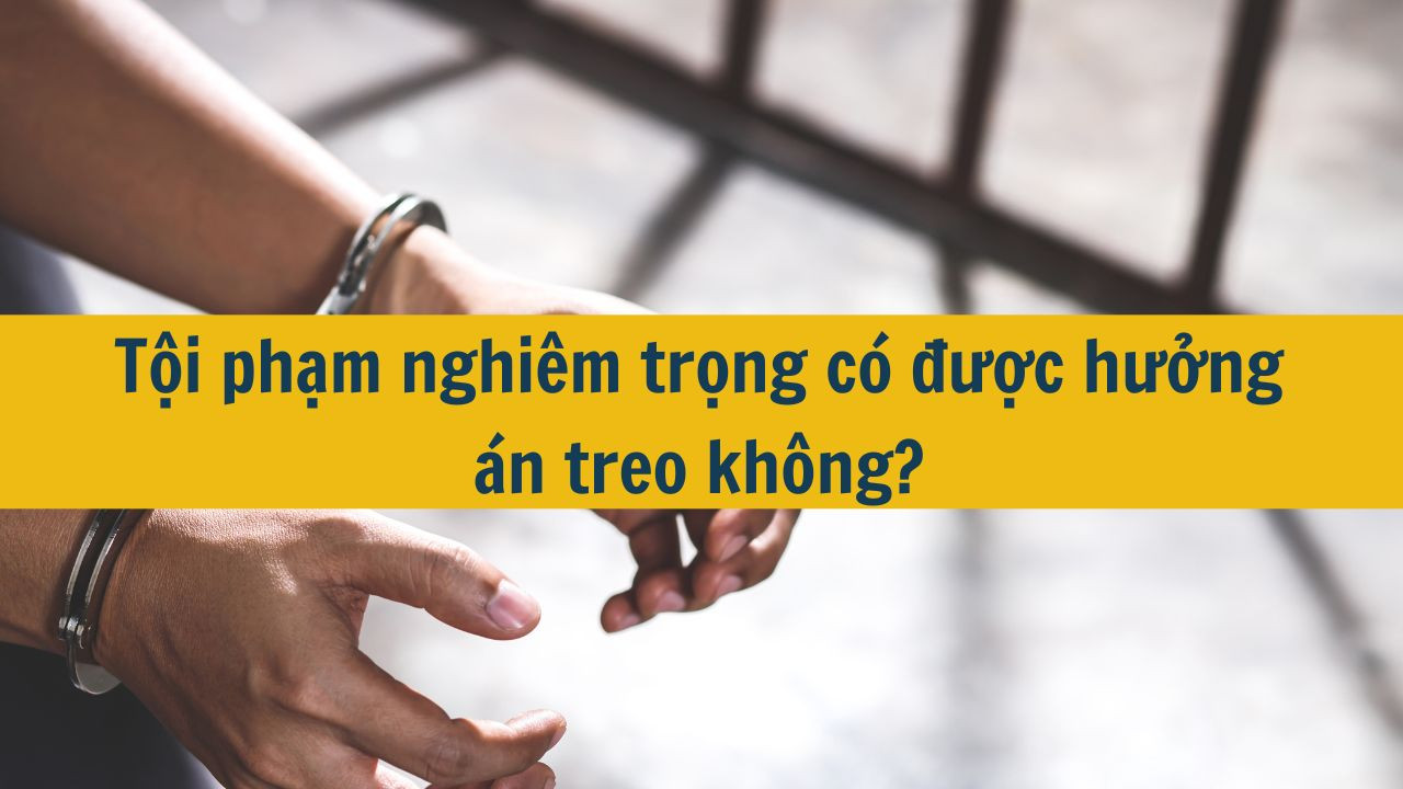Tội phạm nghiêm trọng có được hưởng án treo không?