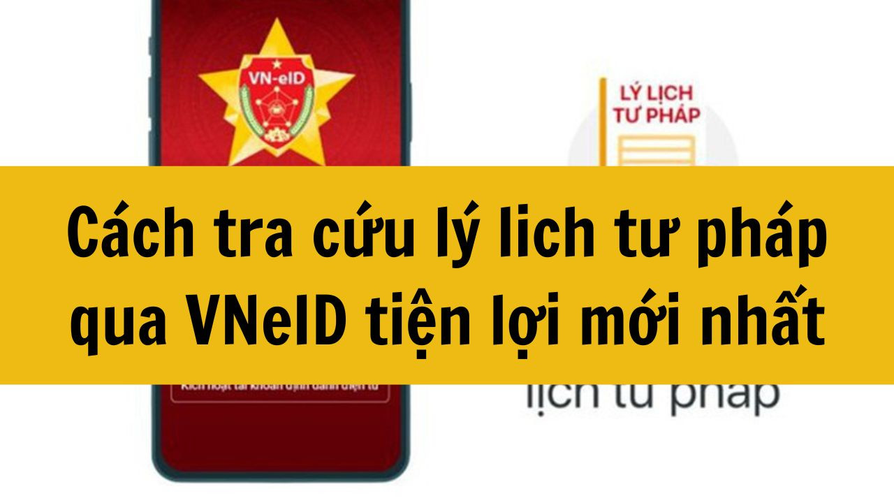 Cách tra cứu lý lich tư pháp qua VNeID tiện lợi mới nhất 2025