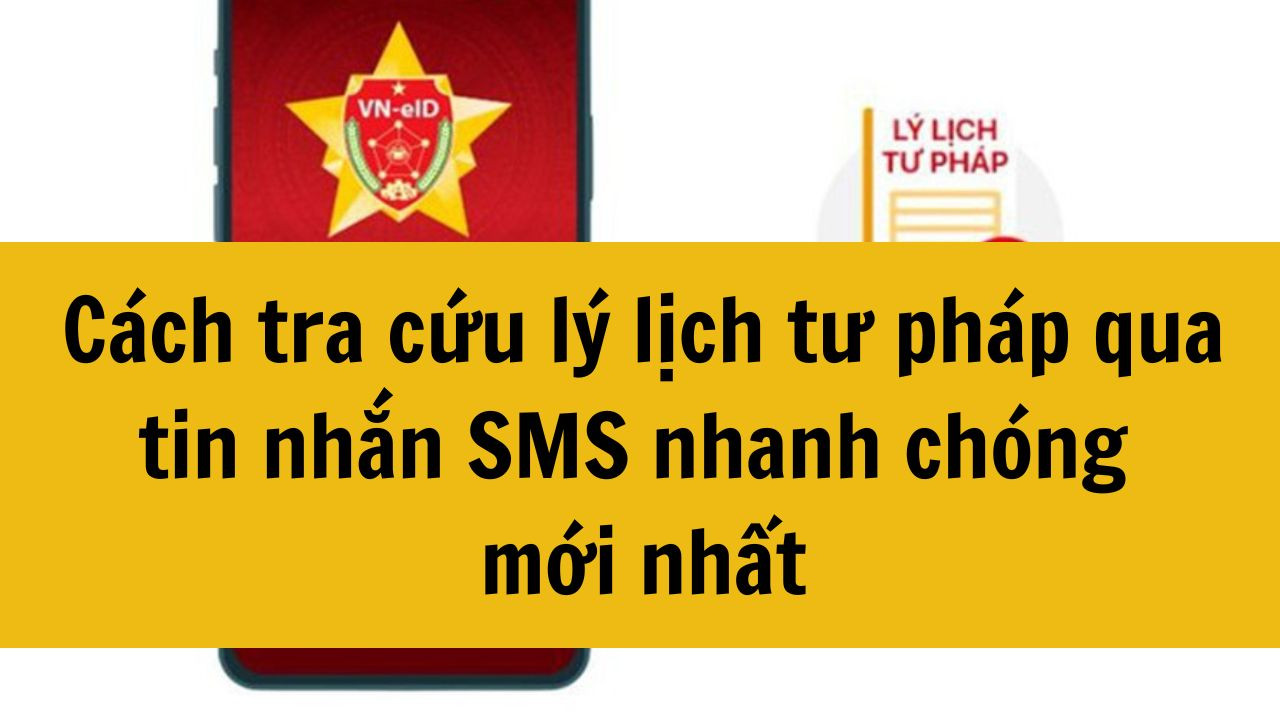 Cách tra cứu lý lịch tư pháp qua tin nhắn SMS nhanh chóng mới nhất 2025