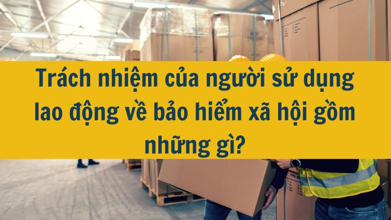 Trách nhiệm của người sử dụng lao động về bảo hiểm xã hội gồm những gì?