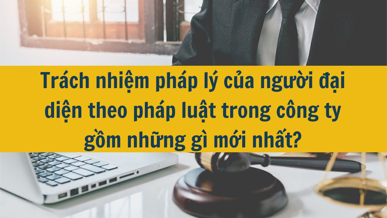 Trách nhiệm pháp lý của người đại diện theo pháp luật trong công ty gồm những gì mới nhất 2025?