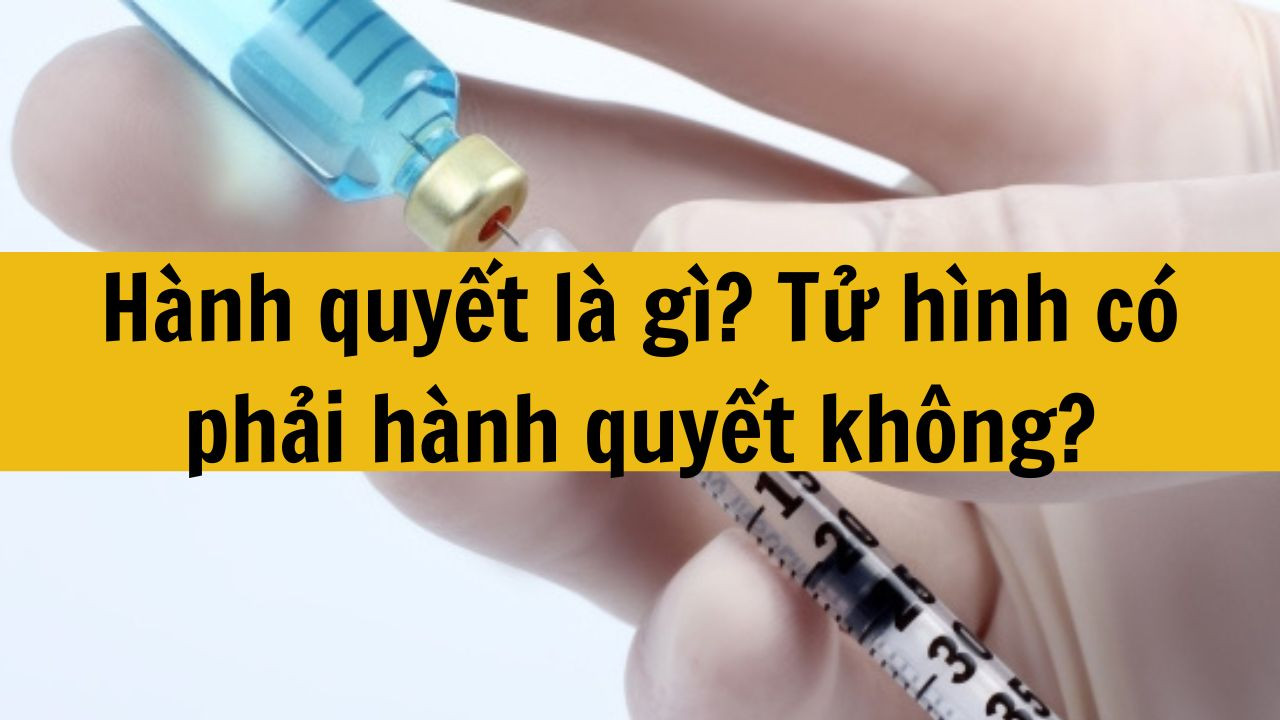 Hành quyết là gì? Tử hình có phải hành quyết không?