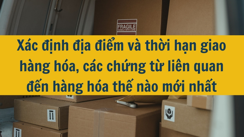 Xác định địa điểm và thời hạn giao hàng hóa, các chứng từ liên quan đến hàng hóa thế nào mới nhất 2025?