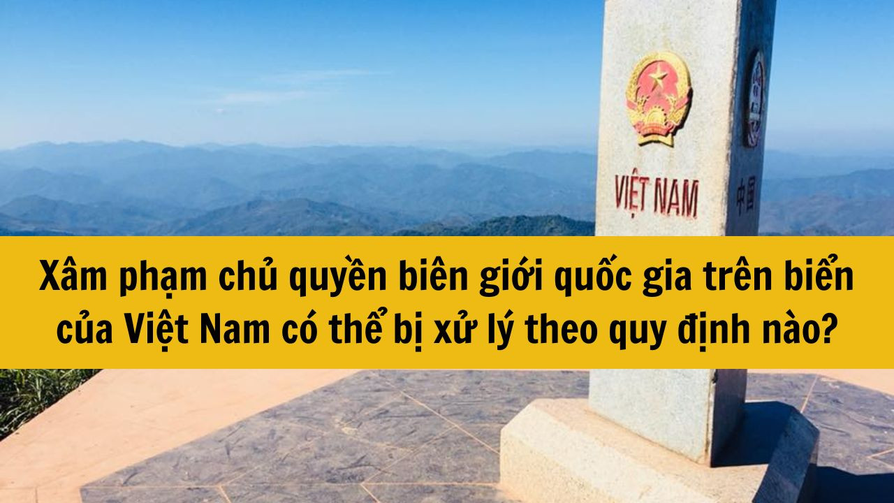 Xâm phạm chủ quyền biên giới quốc gia trên biển của Việt Nam có thể bị xử lý theo quy định nào?